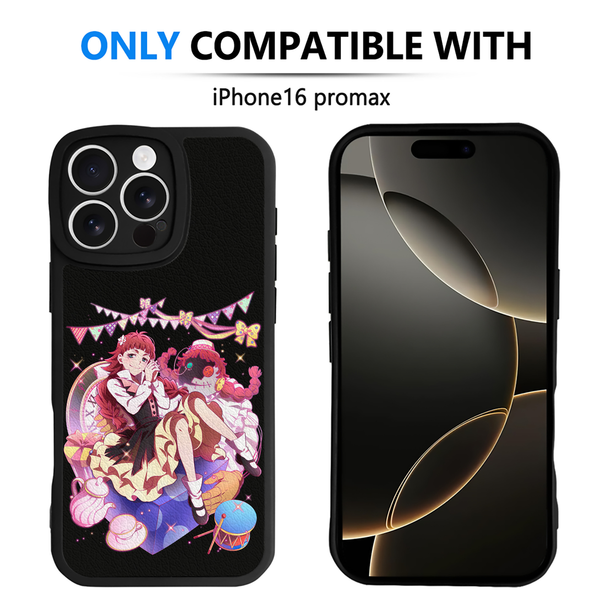 （画像用） 文豪ストレイドッグス Bungo Stray Dogs 【iPhone 16シリーズ対応】シリコンスマホケース（レザー調） 材質：シリコン